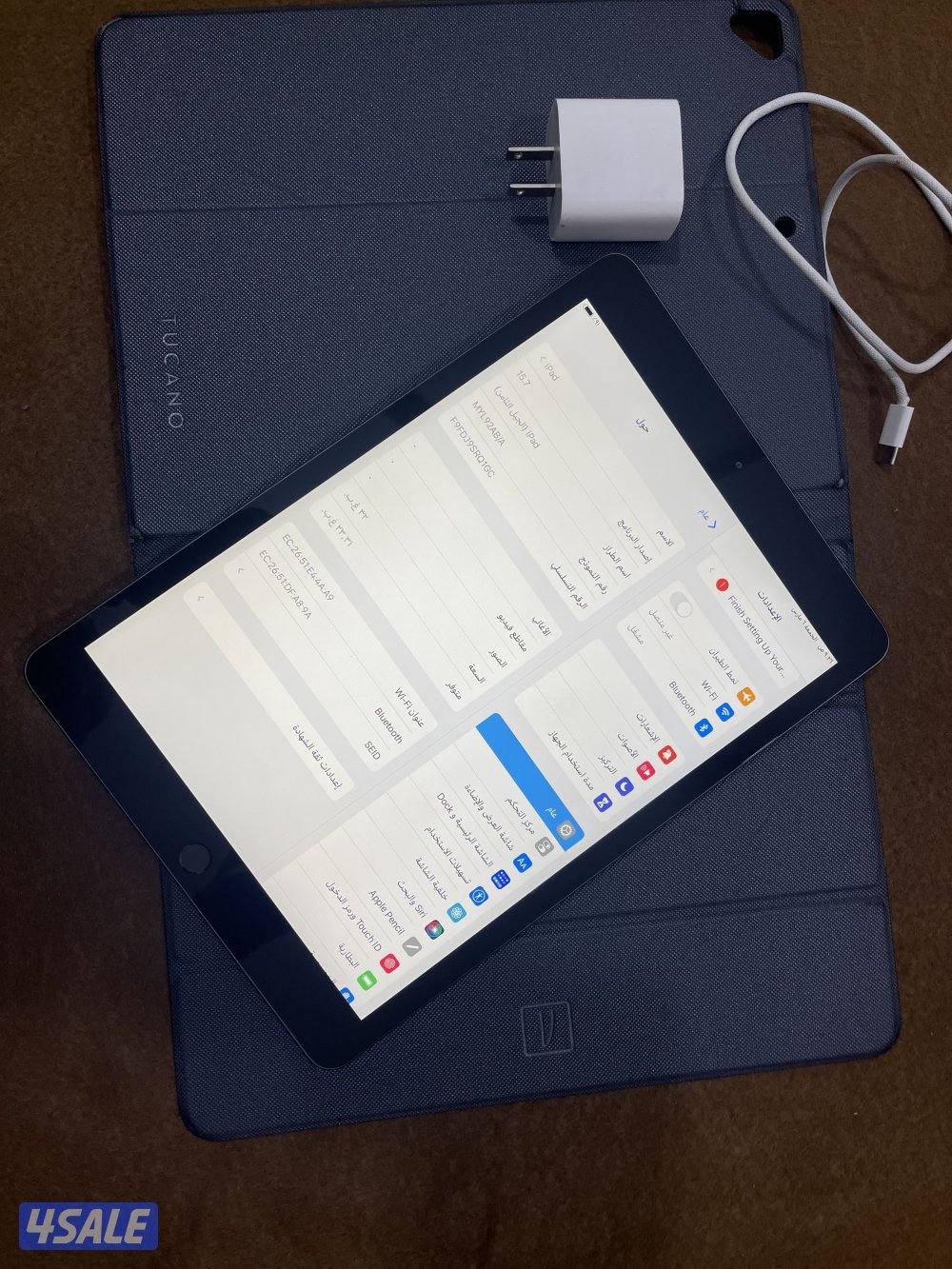ايباد ابل 8 الثامن 32 قيقا نظيف جدا اخر تحديث بطارية 100 مع الكفر5