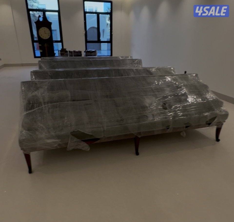 قنفات فخمة وراقية جدا من شمواه ٦ مقاعد تصلح لديوان  القطعة ٢:٨٠ سم1