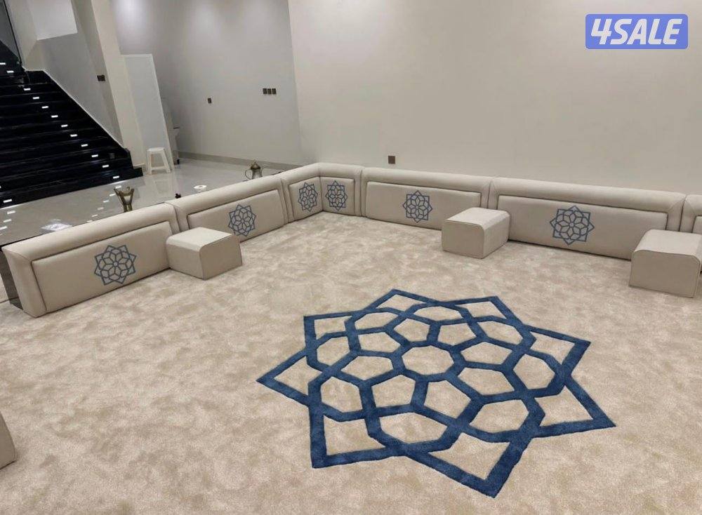 تركيب سجاد تركي ساده + حفر يدوي نقشات حسب الطلب1