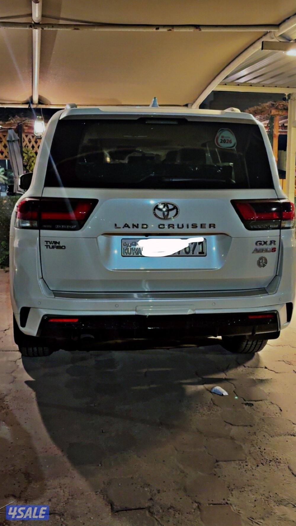 لاند كروز جي اكس ار ايرو اس توين تيربو فل الكامل لونه ابيض صدفي حمايه0