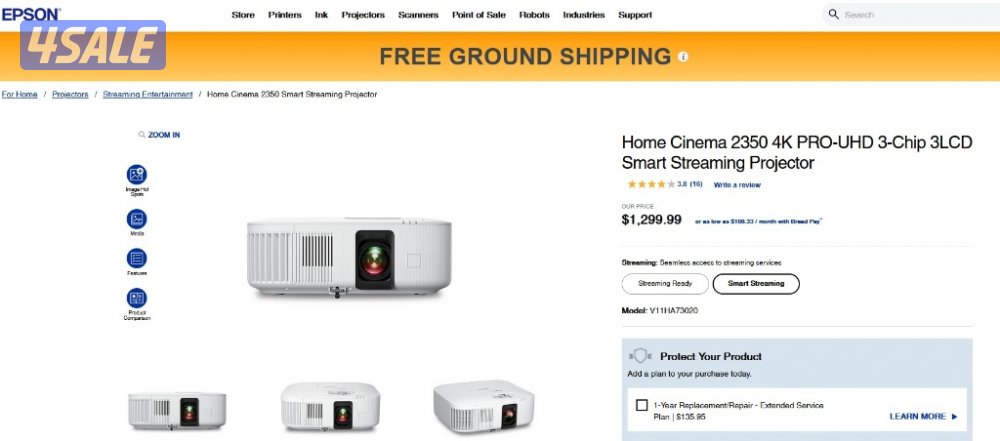 بروجكتر أبسون هوم سينيما فوركي 4K سمارت اندرويد0