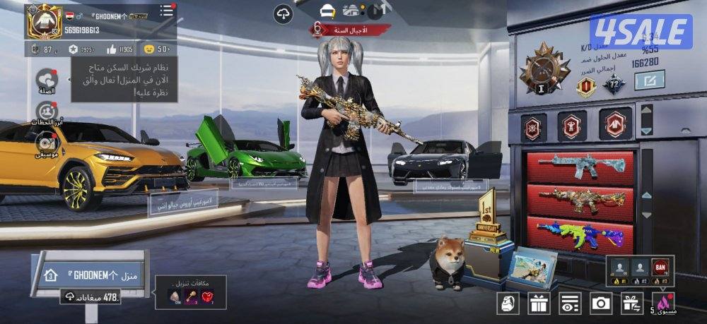 حساب ببجي قوي و مميز0