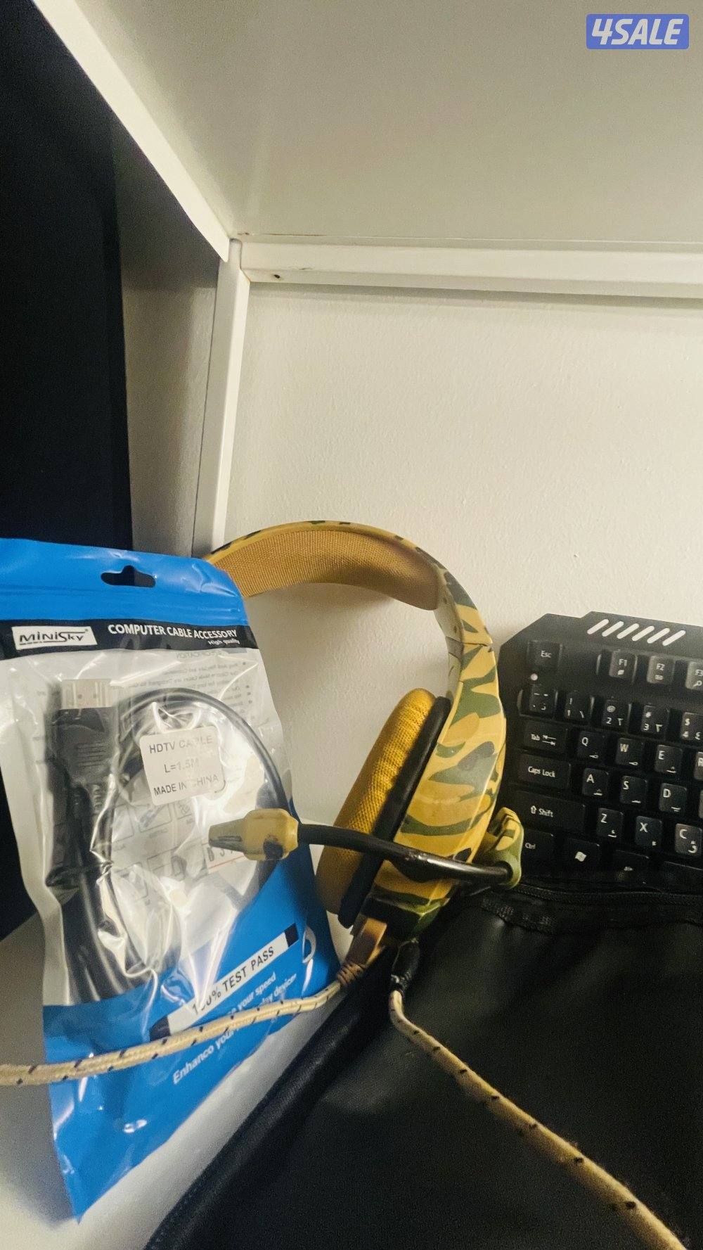 حزمة سوني مع الماوس والكيبورد و سماعه جديده ماوس باد مع ٣ اتش دي بلاك٣1