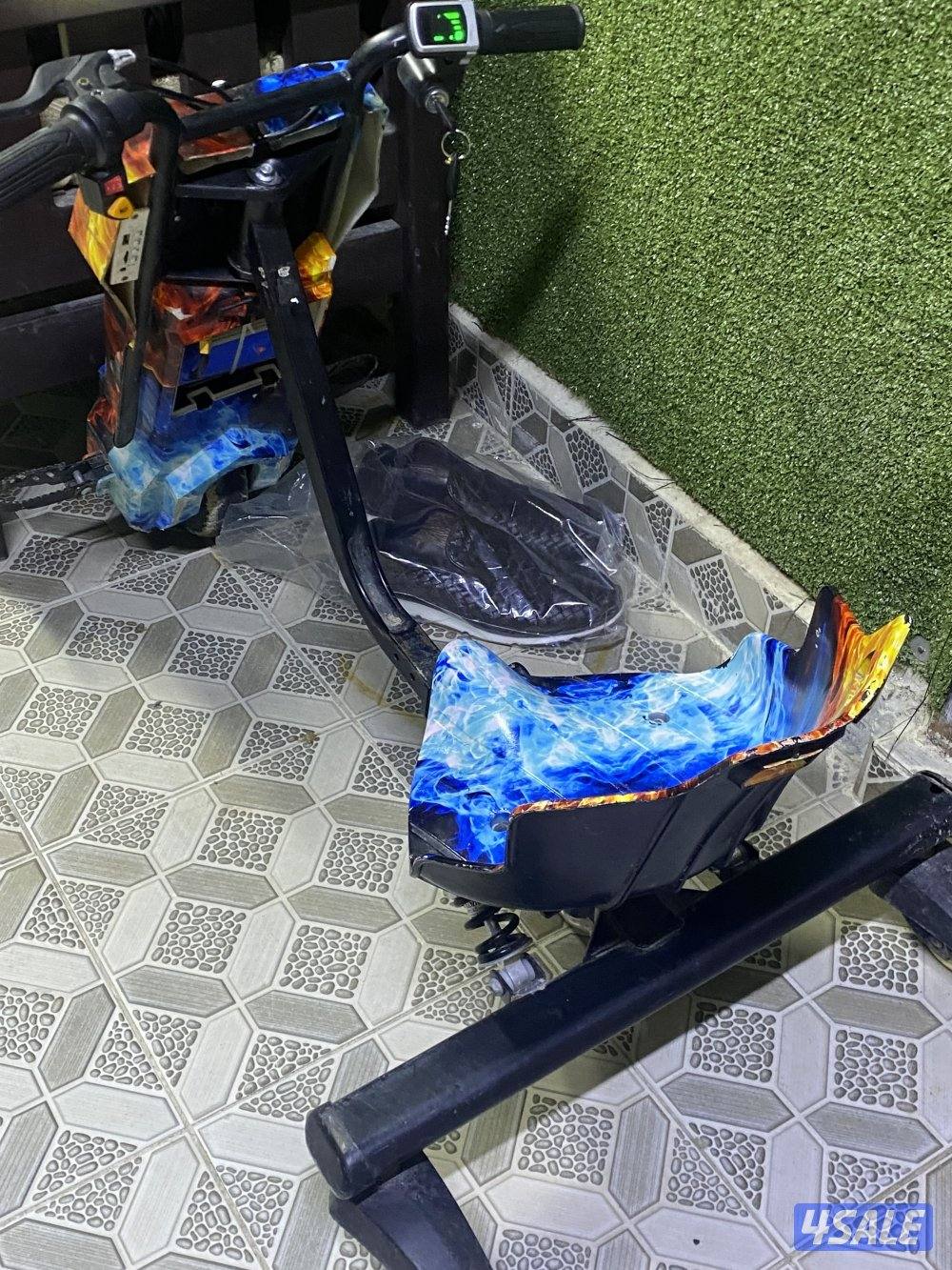 سكوتر كهربائي السرعات٣ مفتاحين مع شحن كل شي شغال و سكوتر نضيف4