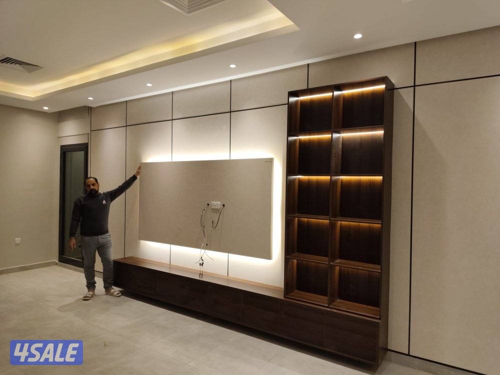 ديكورات خشب_تصميم صالات الاستقبال غرف_نوم ويجار-ثري دي-بديل خشب ملامين0