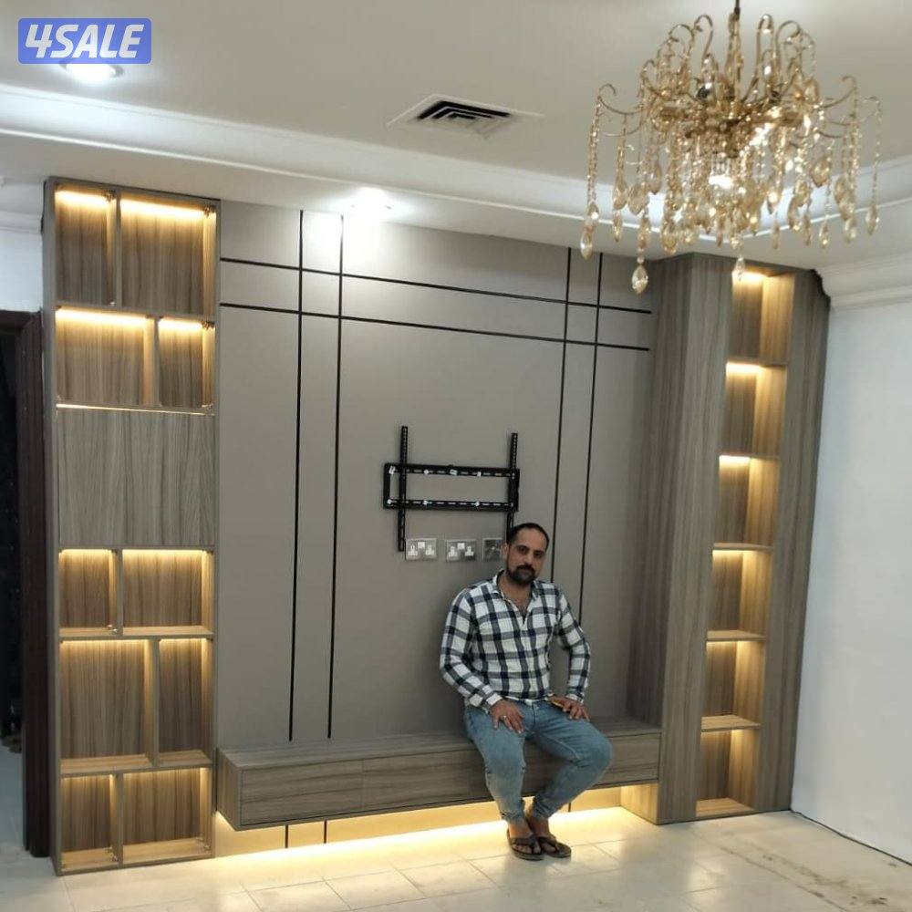 ديكورات خشب_تصميم صالات الاستقبال غرف_نوم ويجار-ثري دي-بديل خشب ملامين5