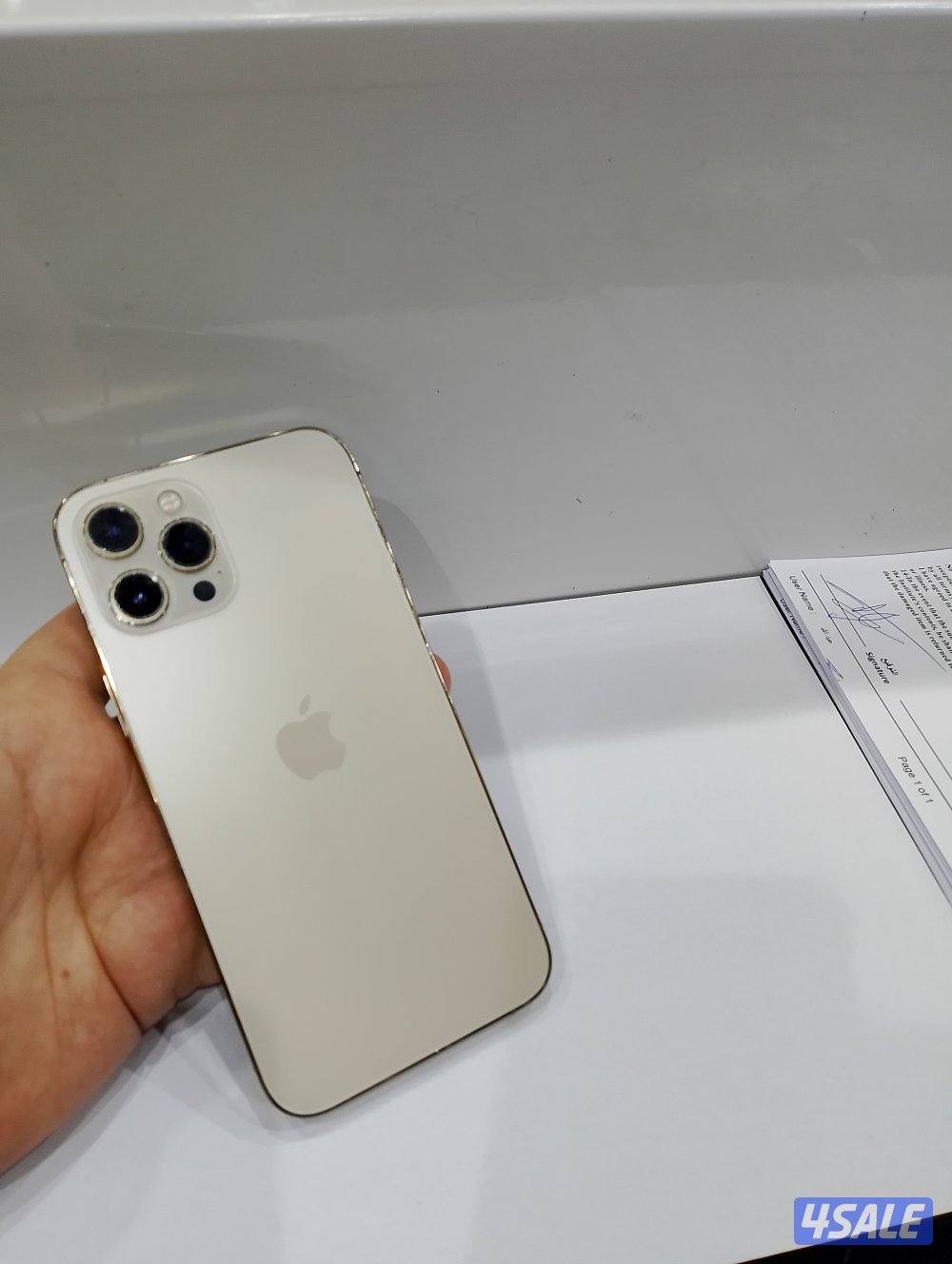 ايفون 12pro max جيجا 256 ذهبي2