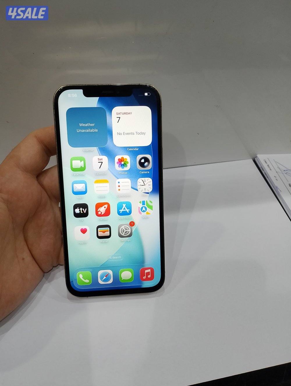 ايفون 12pro max جيجا 256 ذهبي4