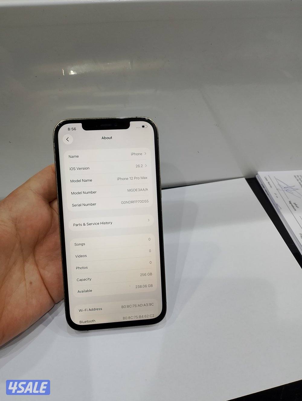 ايفون 12pro max جيجا 256 ذهبي5