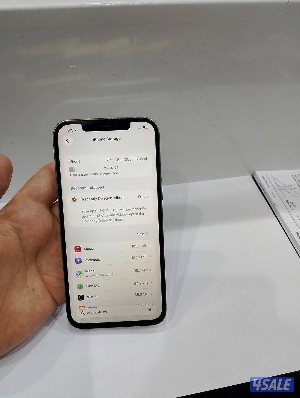 ايفون 12pro max جيجا 256 ذهبي7