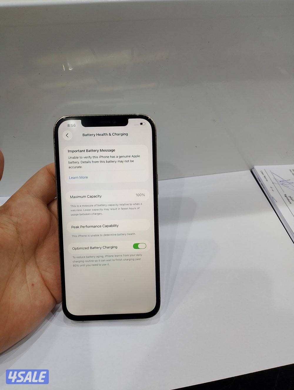 ايفون 12pro max جيجا 256 ذهبي8