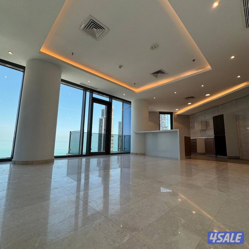 شقة نصف مفروشة إطلالة بحرية مع بلكونة للإيجار في ضاحية حصة المبارك1