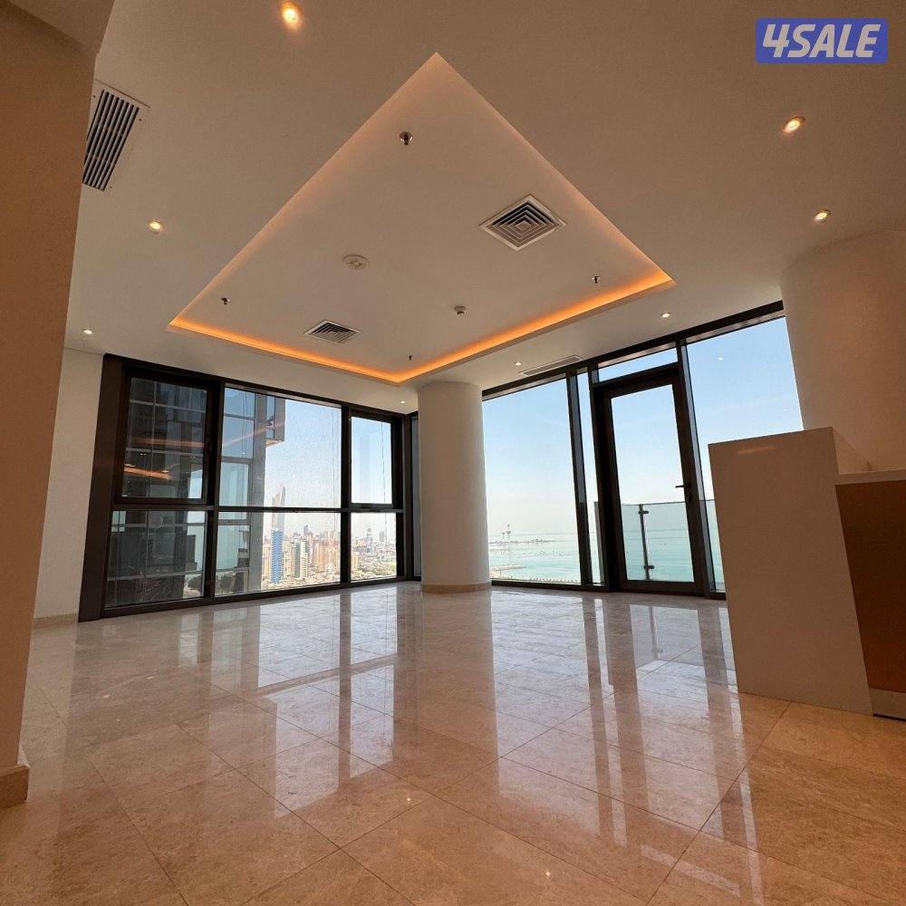 شقة نصف مفروشة إطلالة بحرية مع بلكونة للإيجار في ضاحية حصة المبارك2