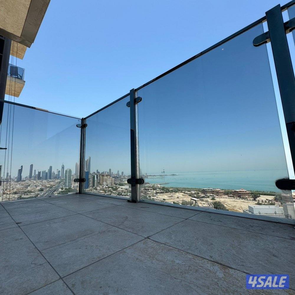 شقة نصف مفروشة إطلالة بحرية مع بلكونة للإيجار في ضاحية حصة المبارك7