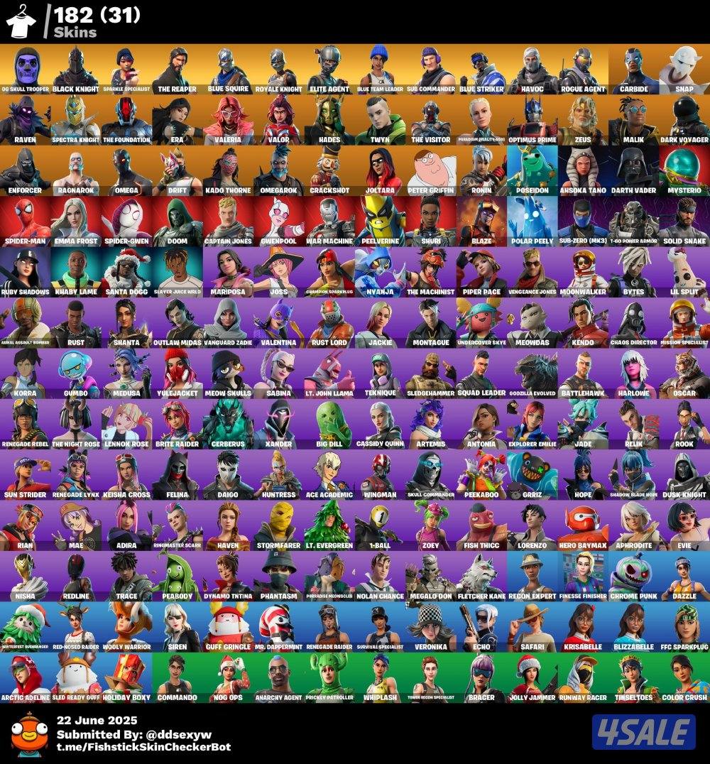 حساب فورت نايت سكلتون بنفسجي2