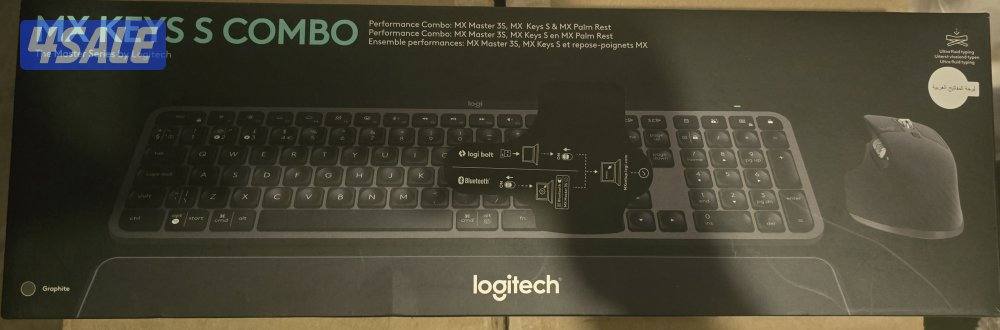 Logitech MX Keys S Combo (3 in 1) - لوحة مفاتيح وماوس لاسلكية لوجيتيك3
