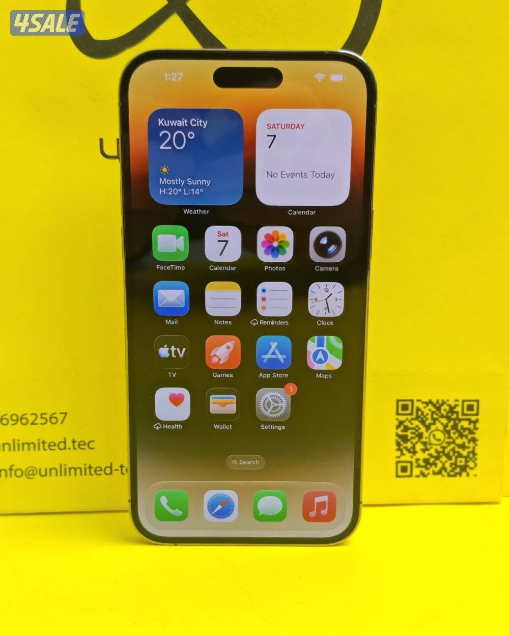 ايفون 14 برو ماكس – 512 جيجا – ذهبي بطارية 77% مستعمل كالجديد2