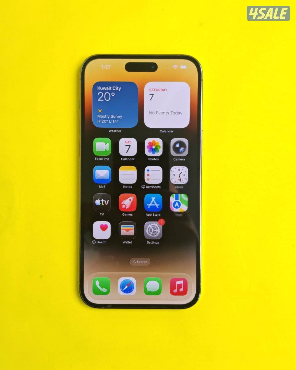 ايفون 14 برو ماكس – 512 جيجا – ذهبي بطارية 77% مستعمل كالجديد3