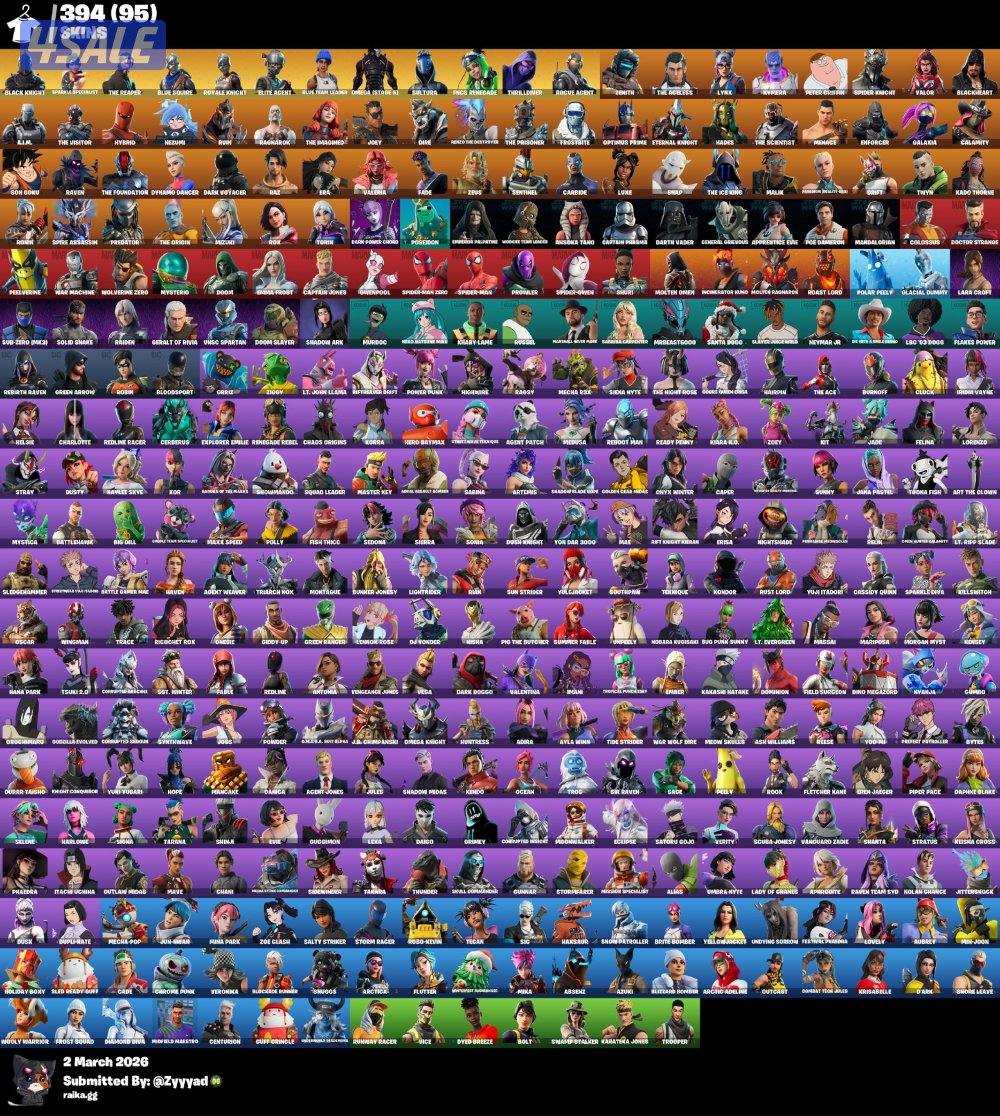 حساب فورت شيطون و 400 سكن نوادر وفل ايتم شوب اساسي0