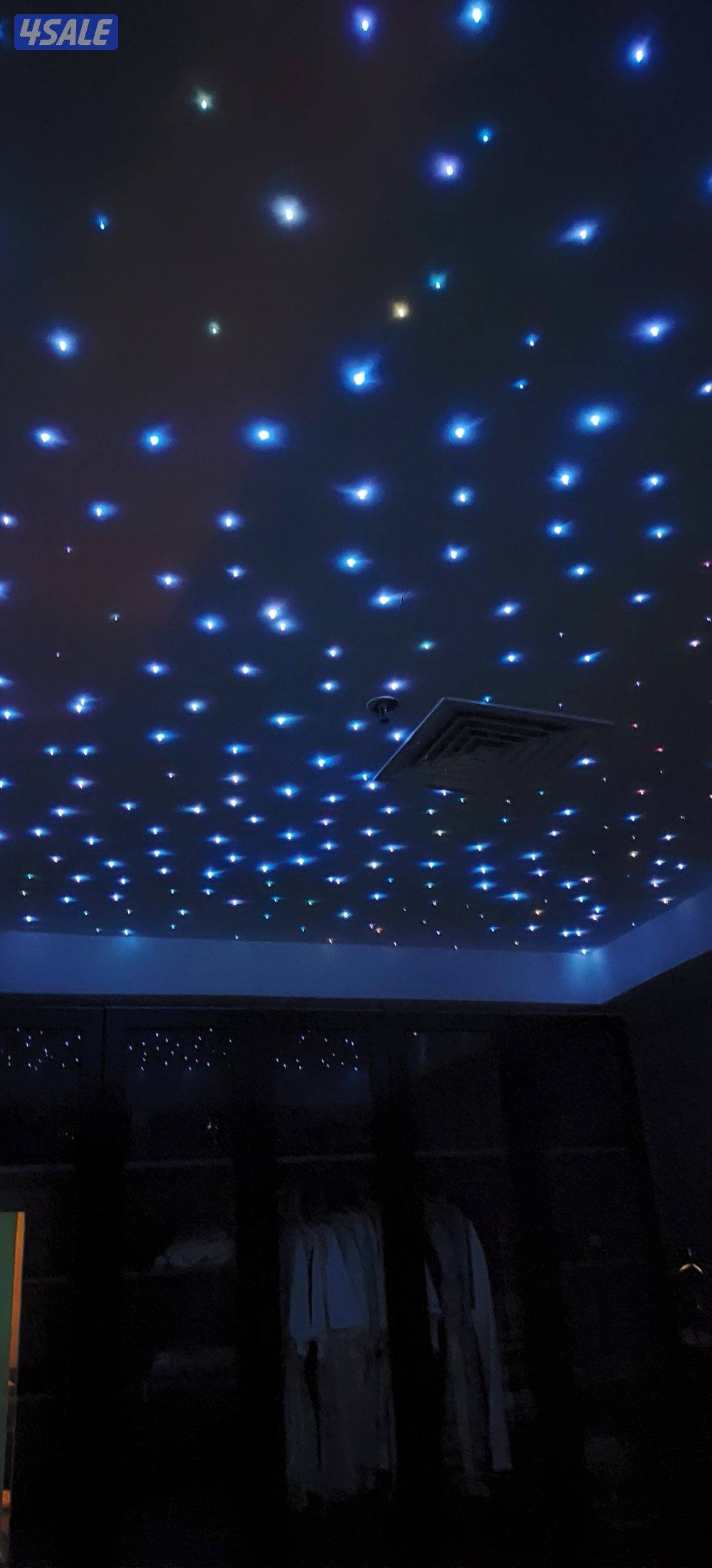 fiber optic lights bedroom Hall and swimming pool7