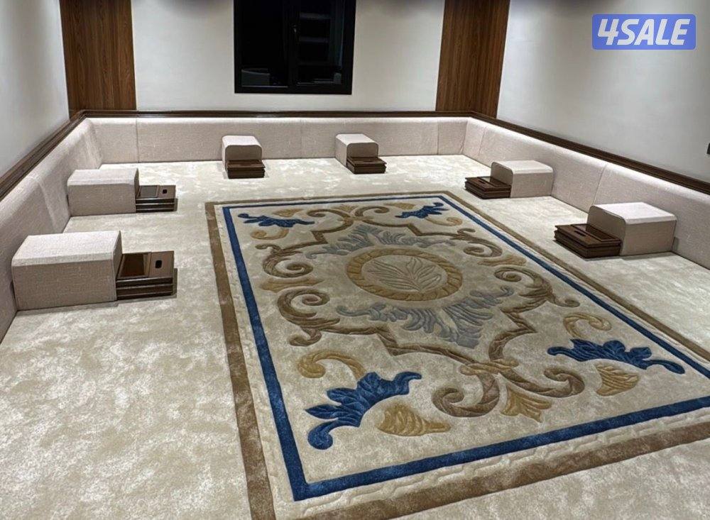 اجمل تركيب سجاد تركي ساده + حفر يدوي نقشات حسب الطلب0