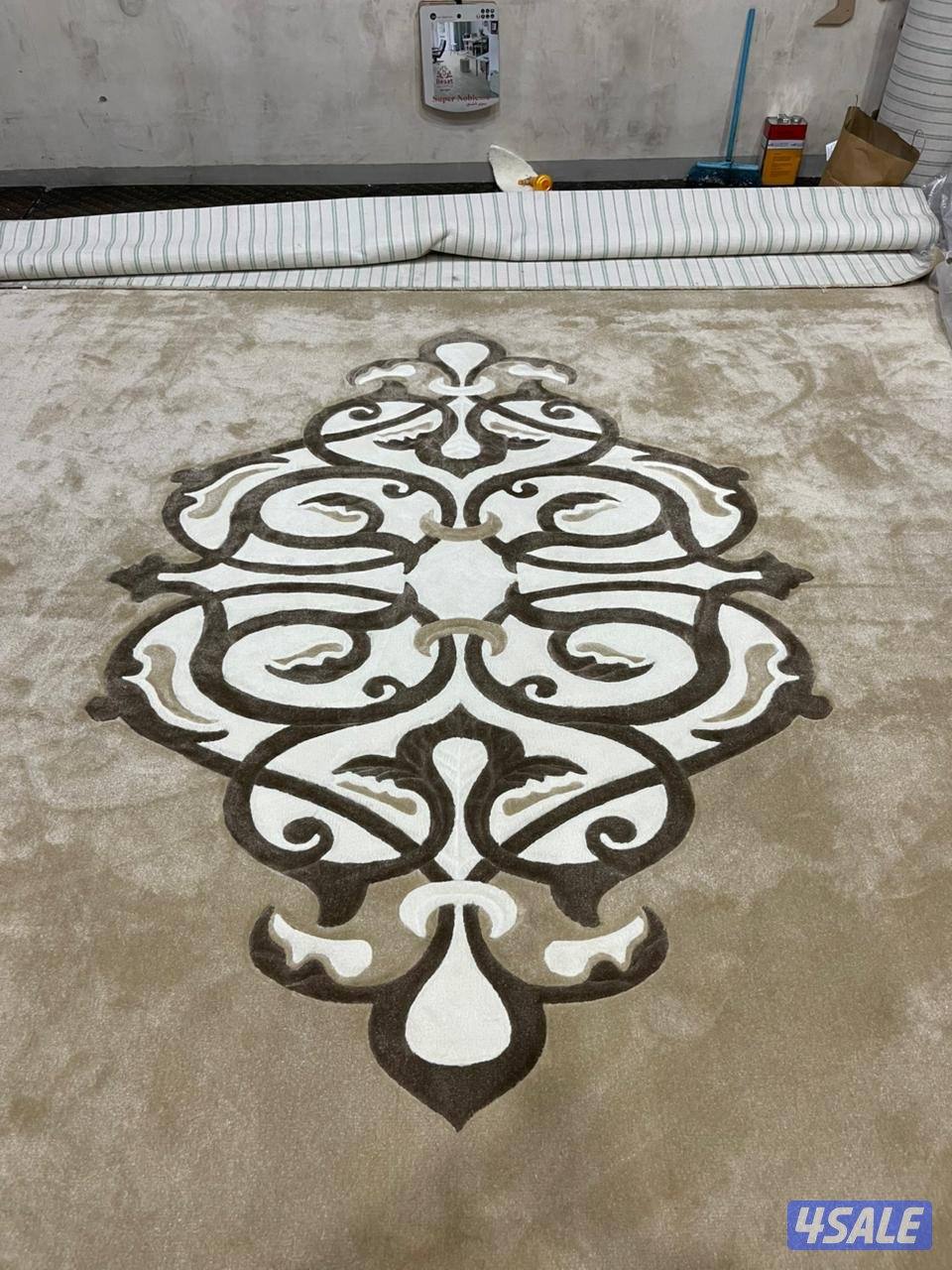 اجمل تركيب سجاد تركي ساده + حفر يدوي نقشات حسب الطلب9