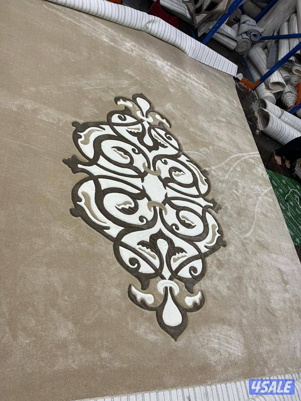 اجمل تركيب سجاد تركي ساده + حفر يدوي نقشات حسب الطلب10