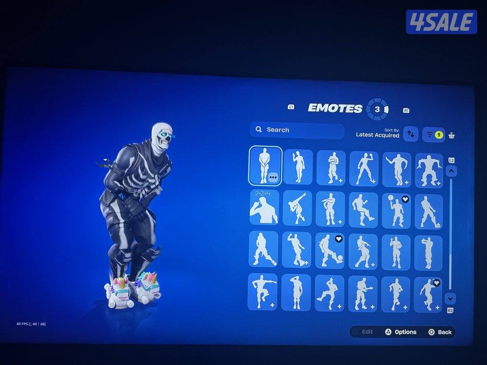 حساب فورت سكن ايكونك الجلكسي النادر و سكنات نادره واجد وسيزن 34