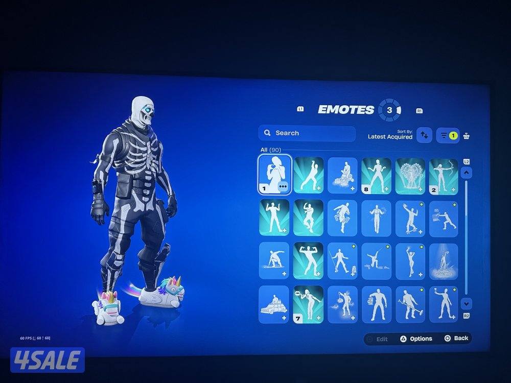 حساب فورت سكن ايكونك الجلكسي النادر و سكنات نادره واجد وسيزن 38