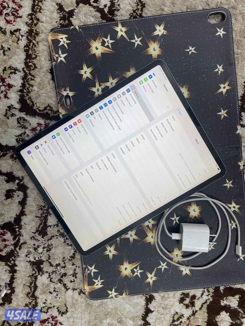 ايباد ابل برو 12.9 انش 256 قيقا خط شريحة نظيف وشغال تمام6