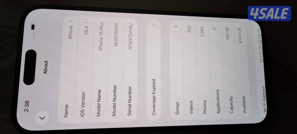 iPhone 15 plus 128gb3