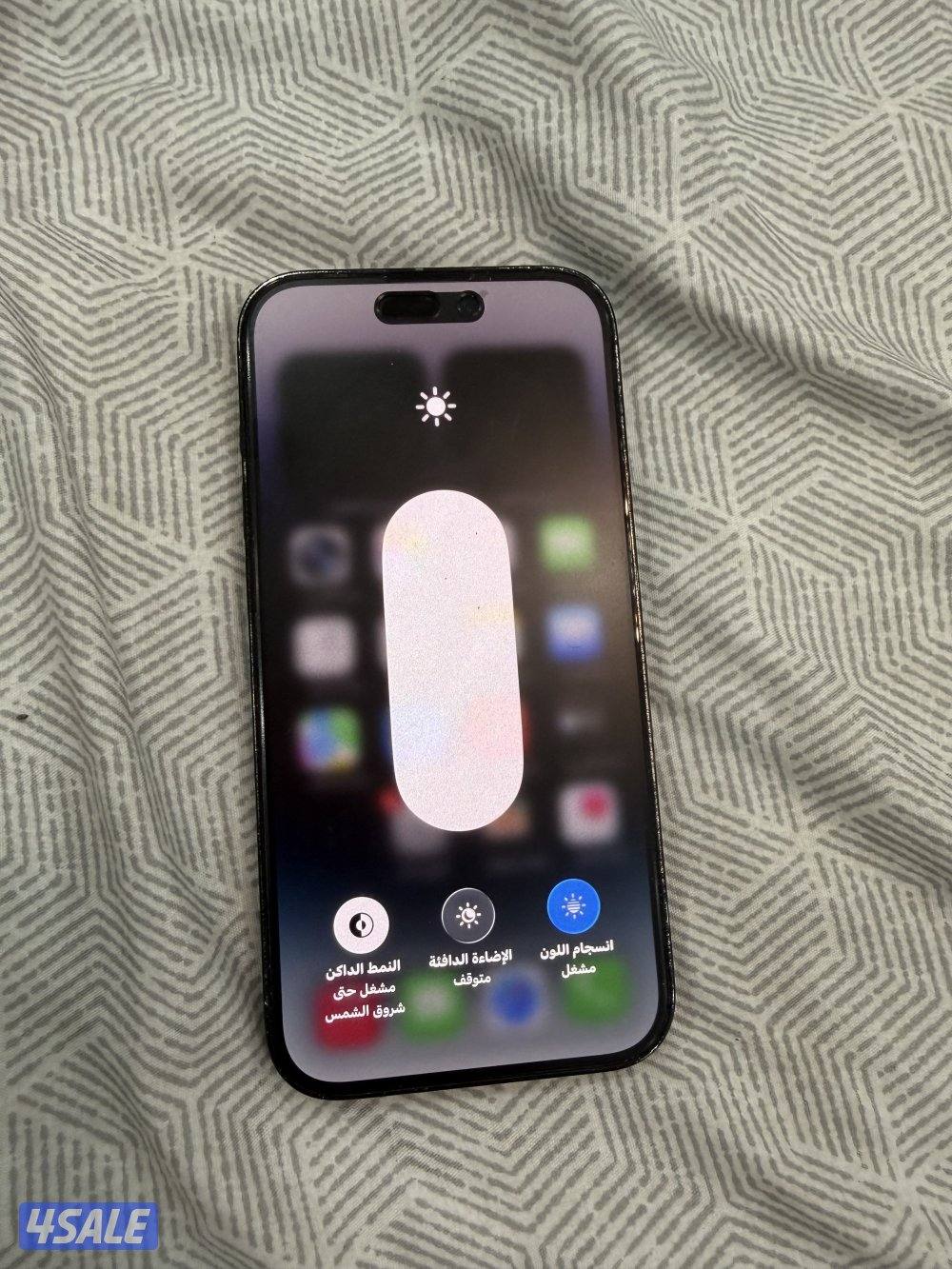 للبيع ايفون 14 برو اسود 256 قيقا6