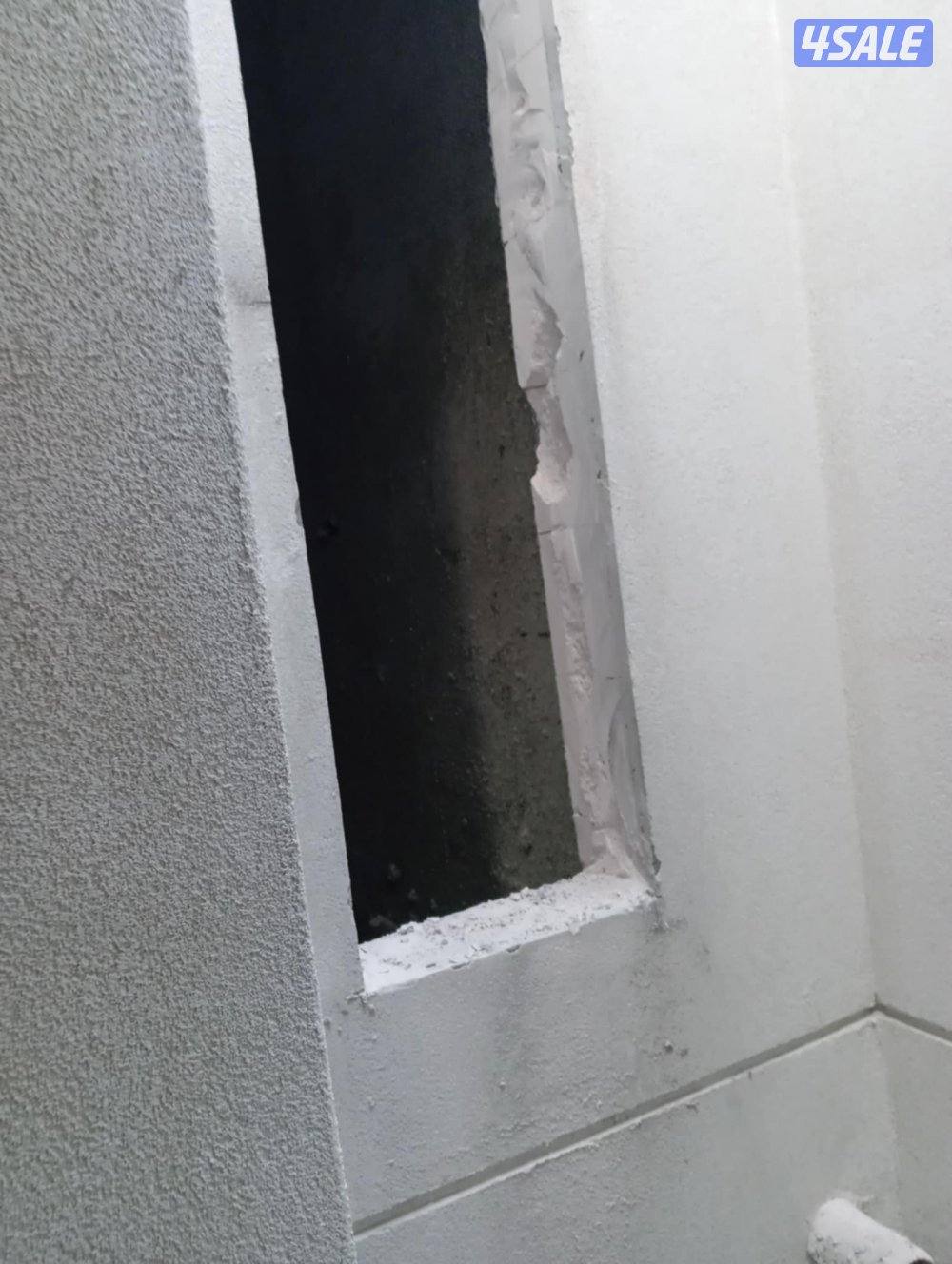 قص خرسانه باليزر وقص الابواب وعمل فتحا ت الكور باليزر وعمل فتحات الليز3