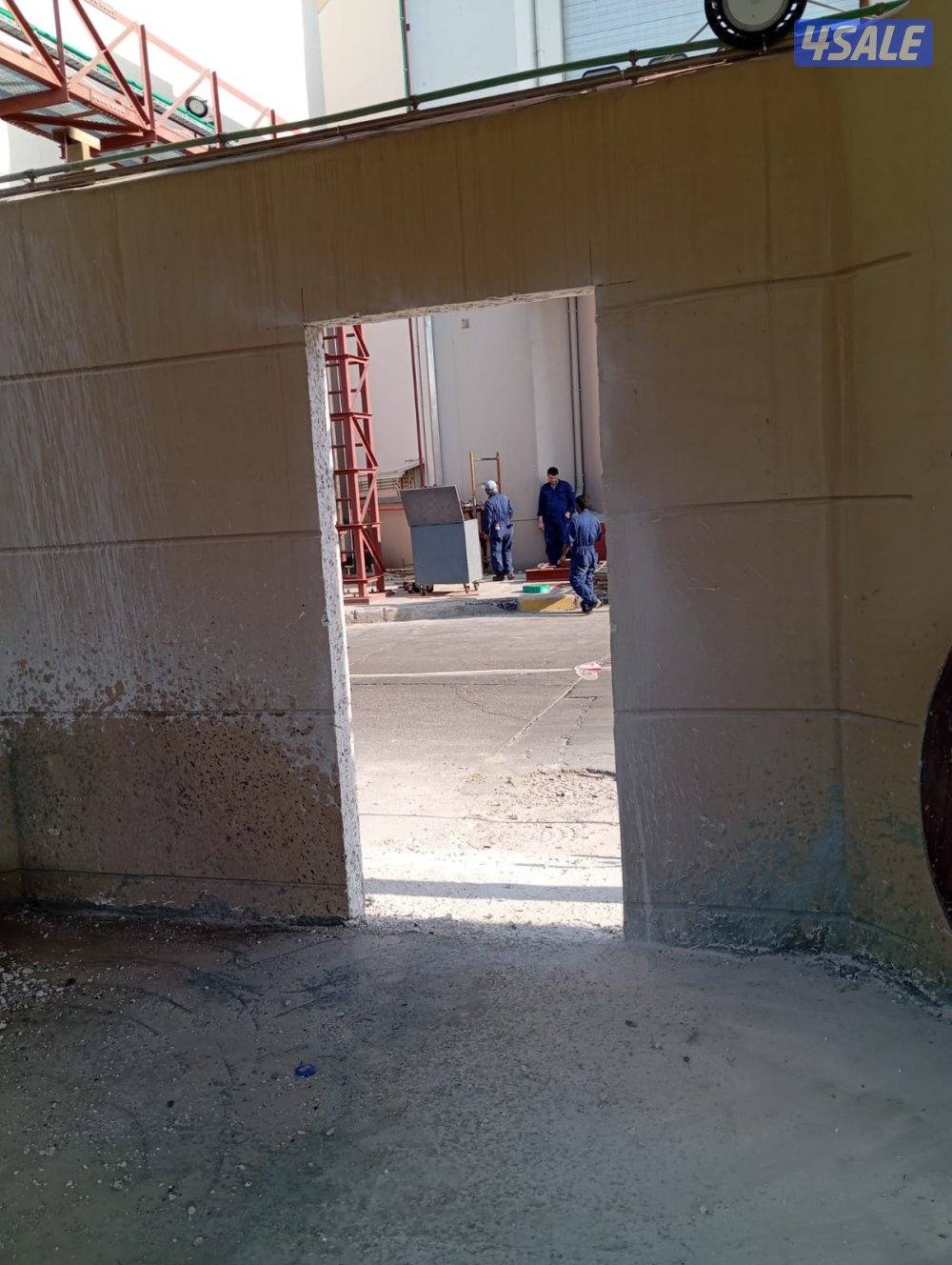 قص خرسانه باليزر وقص الابواب وعمل فتحا ت الكور باليزر وعمل فتحات الليز7