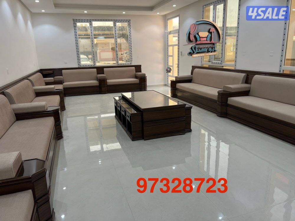 تنجيد وتفصيل مساند وديوانيات وجلسات ومطارح وكل الستاير الحديثه وسجاد ق8