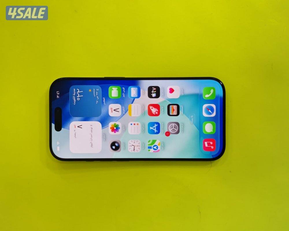 ايفون 16 برو – 256 جيجا – أسود بطارية 93% مستعمل كالجديد9