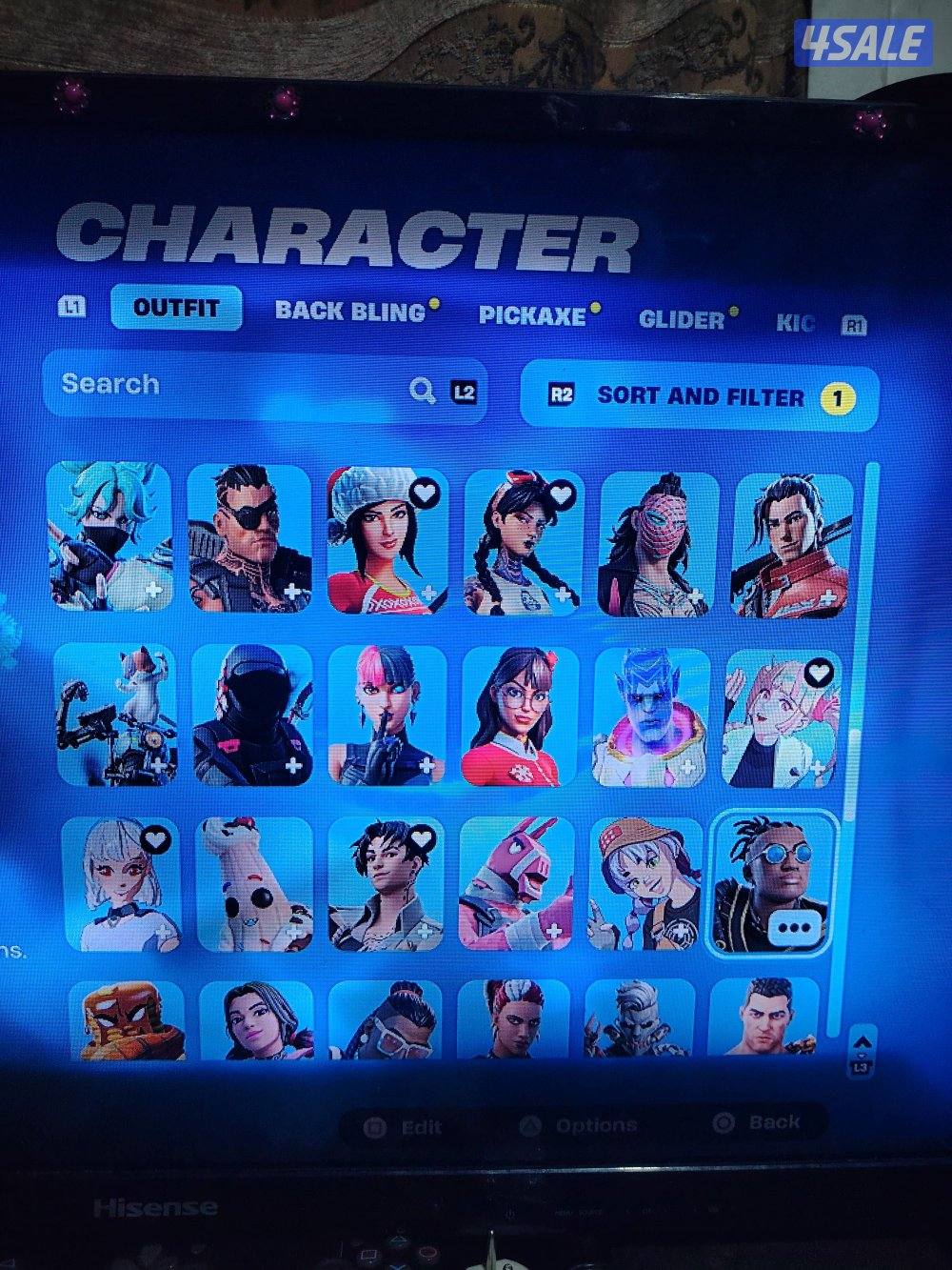 حساب فورت نايت فيه 1600 فيبوكس و 183 سكن و 224 اكس و 148 رقصه ز ترافيس10