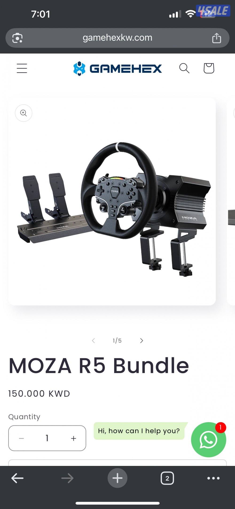 Moza r5 wheel0