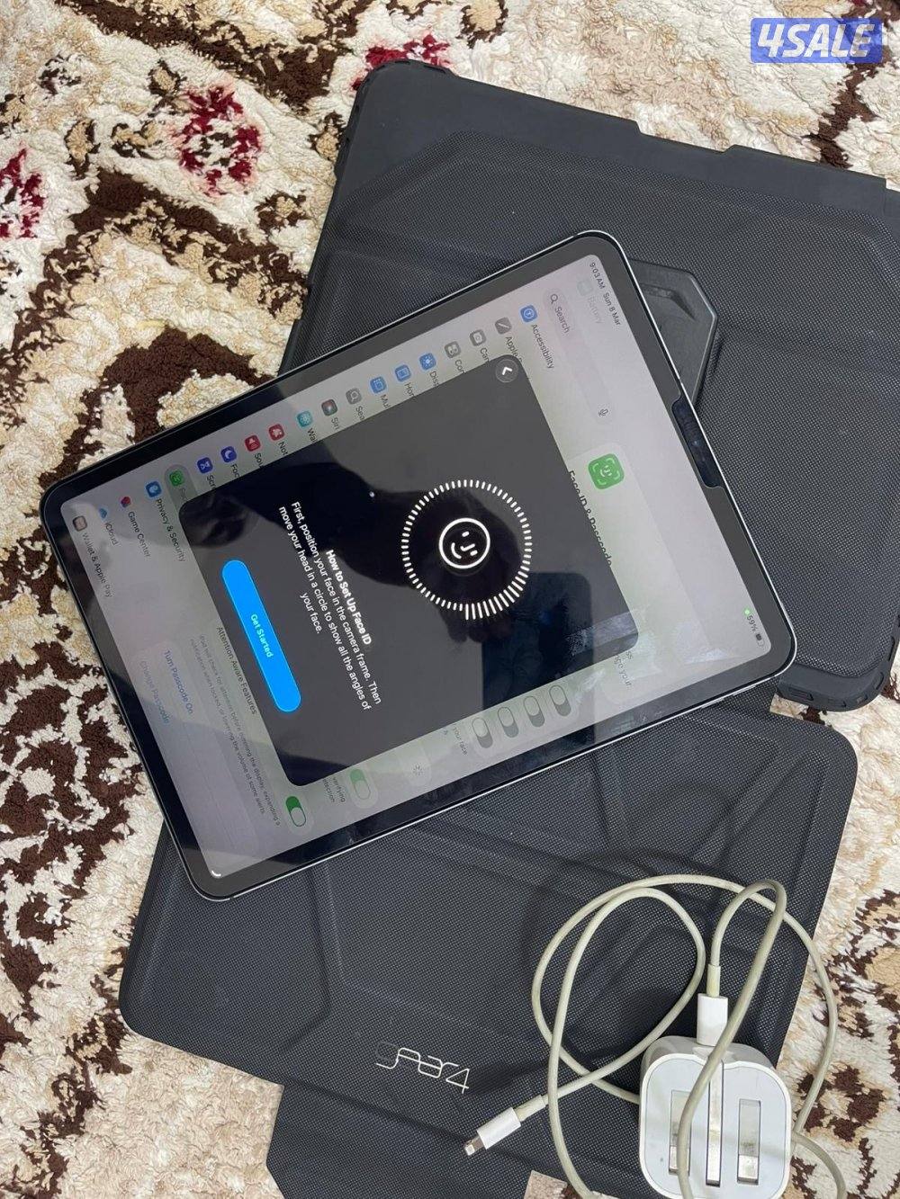 ايباد برو 11 انش 512 غيغا نظيف حيل مع الكفر والشاحن5