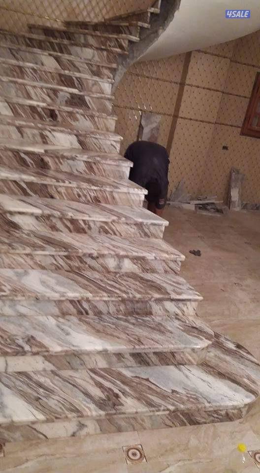 تركيب واجلي وتلميع جميع انوع الرخام ارضيات واحوائط ودراج0