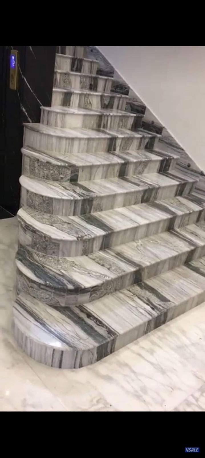 تركيب واجلي وتلميع جميع انوع الرخام ارضيات واحوائط ودراج2