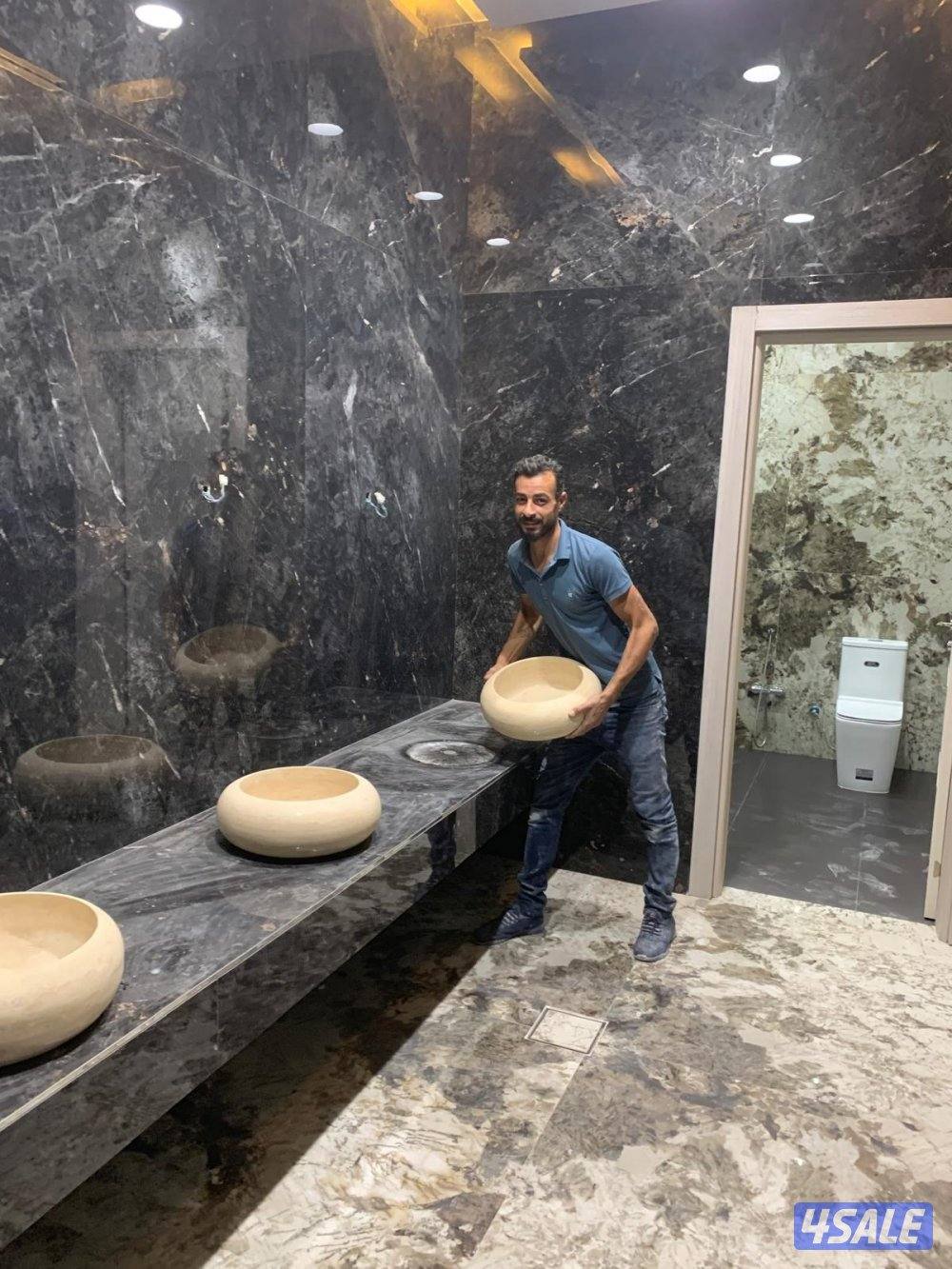 تركيب واجلي وتلميع جميع انوع الرخام ارضيات واحوائط ودراج10