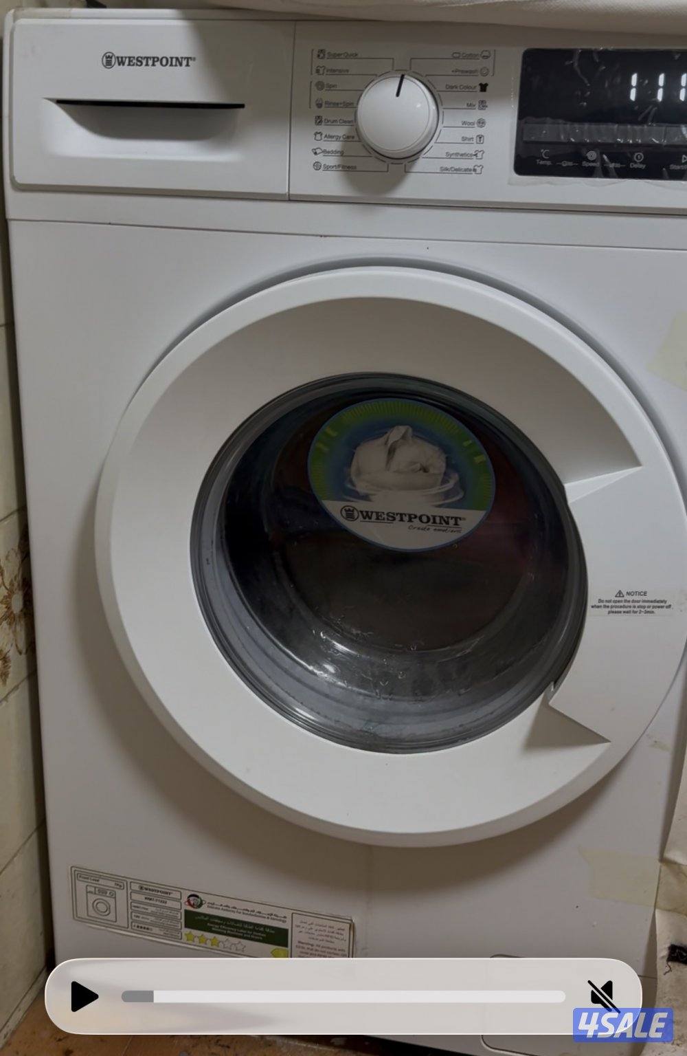 West Point 7 kg washing machine under warranty0