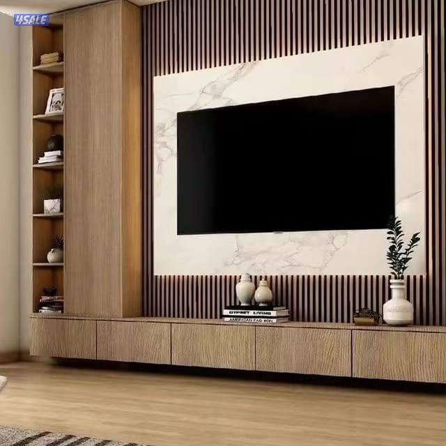 ديكورات خشب جبس امبورد بديل شابرد طولت خلفيات تلفزيون بديل خشب بديل رخ7