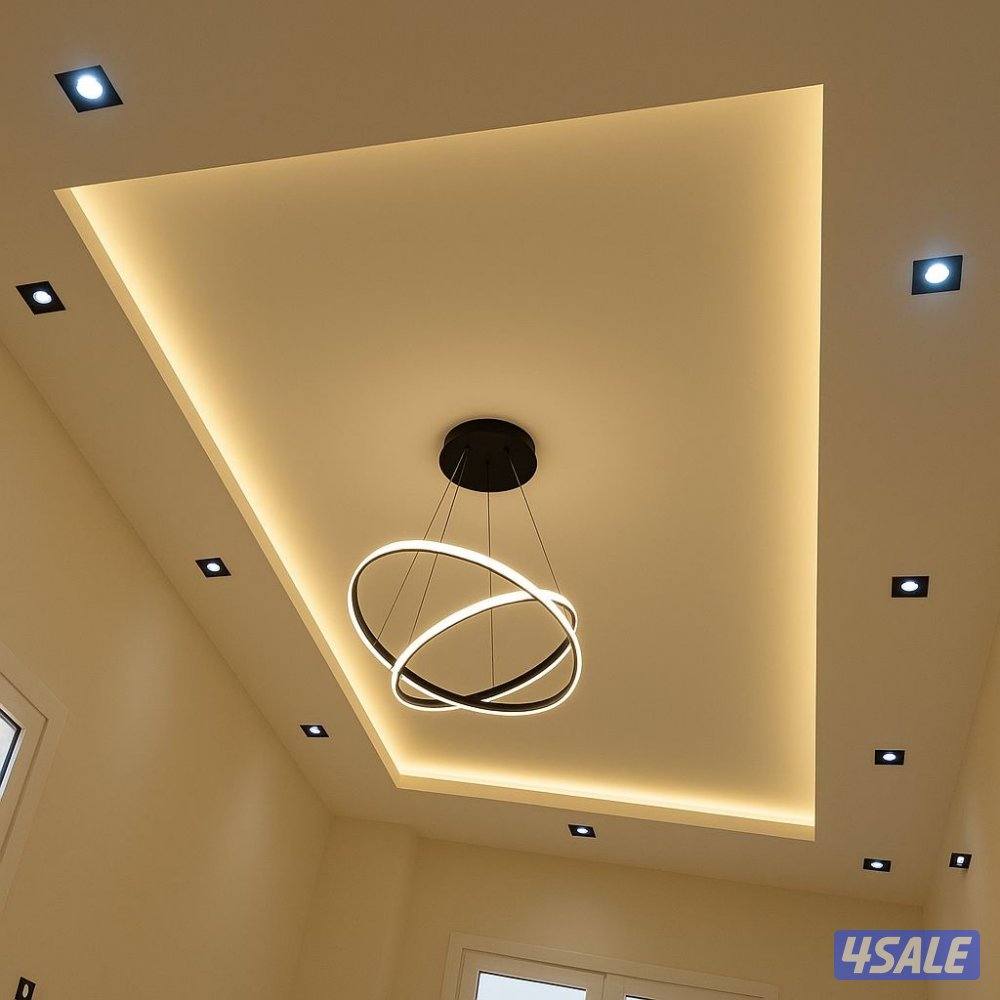 ديكور جبس بورد اسقف قواطع بارتيشن جبس بورد اسمنت بورد اصباغ بديل خشب14