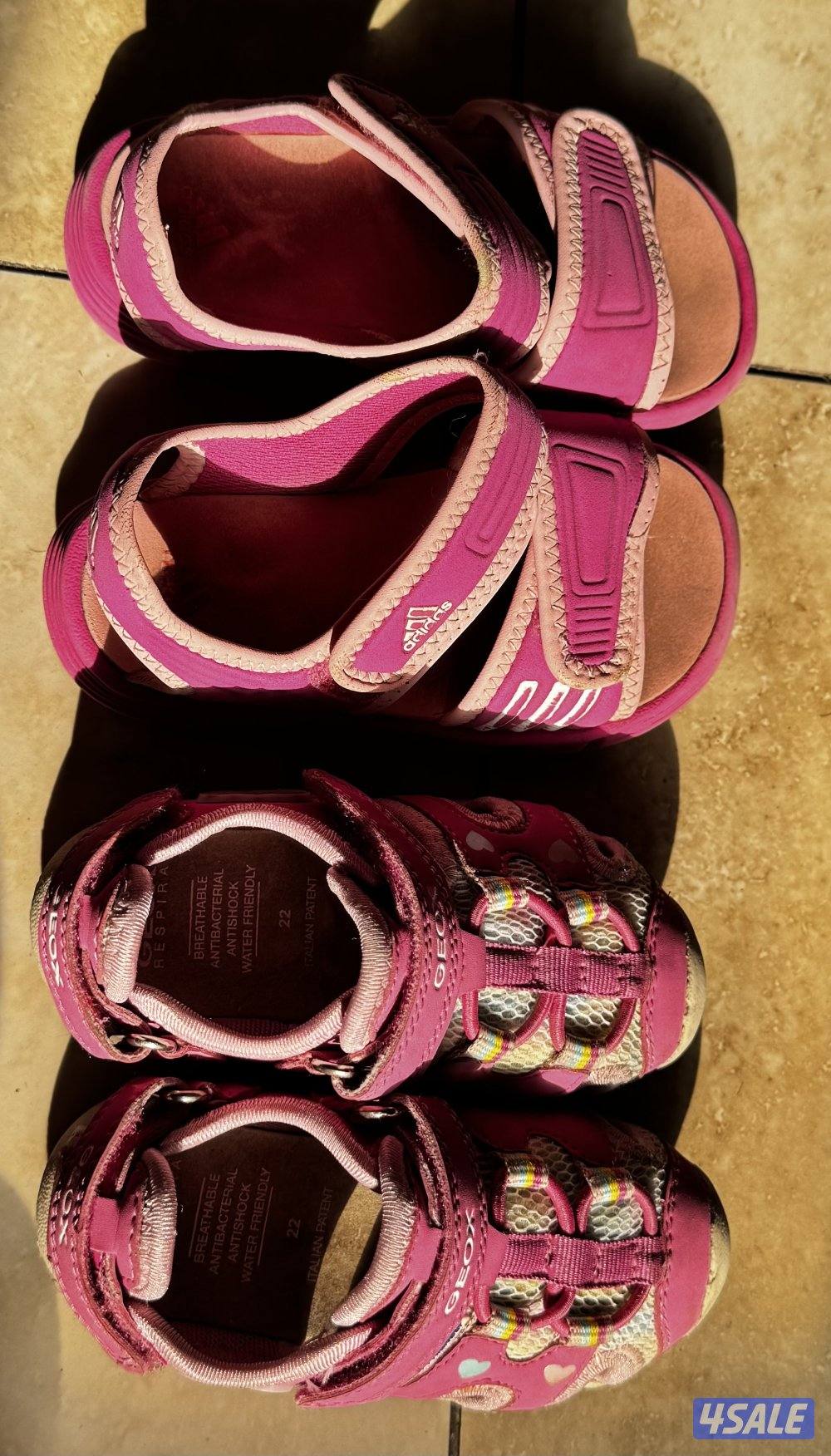 Used/good condition shoes for girls 1-2 years old (5kd)each picture1