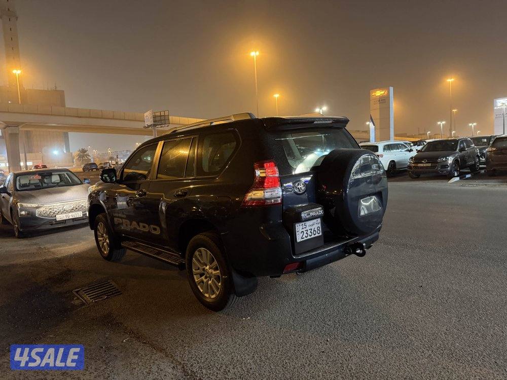 برادو 2017 لون اسود ماشي 145 شرط الفحص كل شي واضح والفحص موجود1