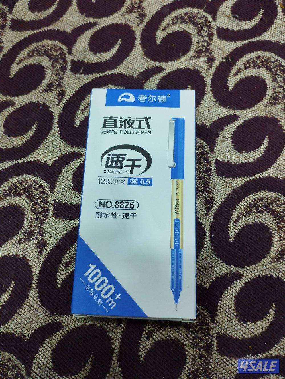 0.5mm Blue Ink Roller Pens – Quick Dry Smooth Writing Pens0