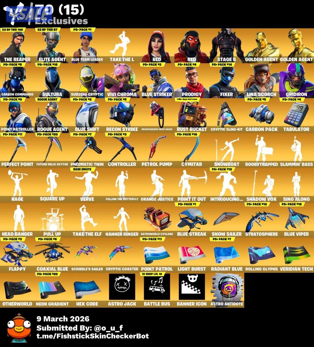 حساب فورت نايت نادر🔥✅0