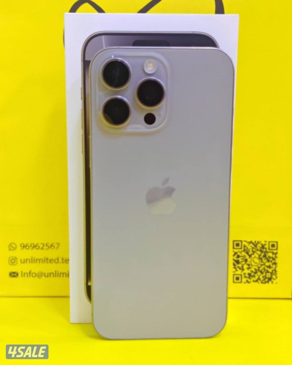 ايفون 16 برو ماكس – 512 جيجا – تيتانيوم طبيعي بطارية 89% مستعمل3